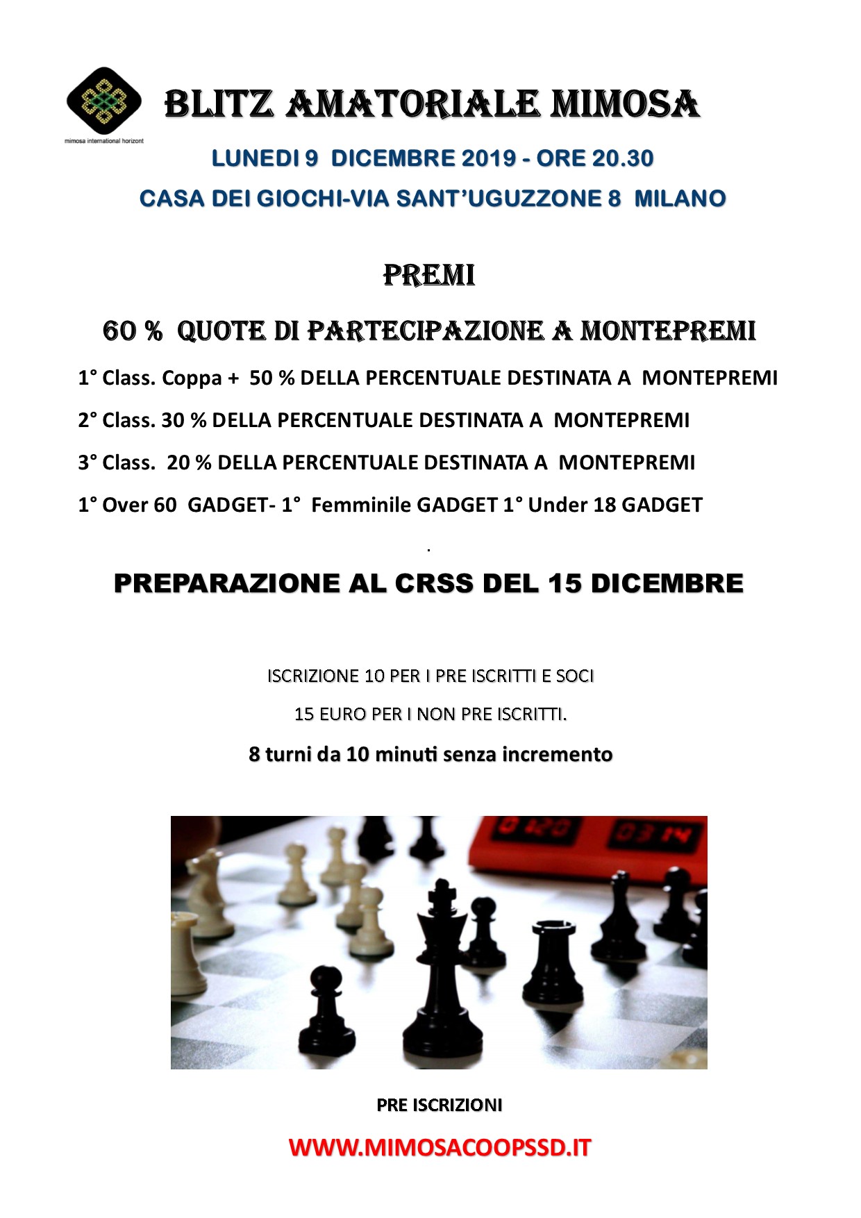 AMATORIALE 9 DICEMBRE 2019